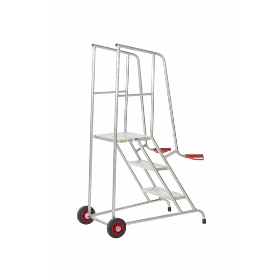 3 Tread Mobile Loading Bay Steps - 150kg