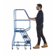 3 Tread Spring Loaded Wide Tread Steps - 150kg