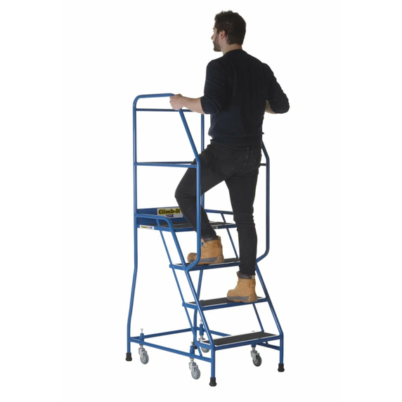 4 Tread Spring Loaded Wide Tread Steps - 150kg