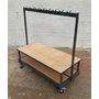Double Sided School Cloakroom Trolley with 16 Hooks - 150kg