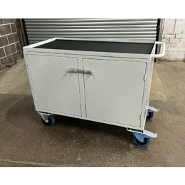 1200 x 600mm Mobile Workstation with Full Cabinet - 500kg