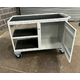 1200 x 600mm 3 Tier Mobile Workstation with Half Cabinet - 500kg