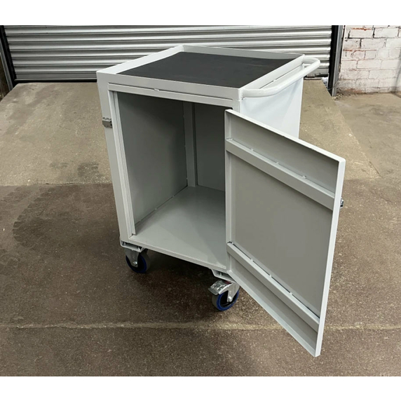 600 x 600mm Mobile Workstation with Cabinet - 350kg
