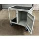 900 x 600mm Mobile Workstation with Half Cabinet - 500kg