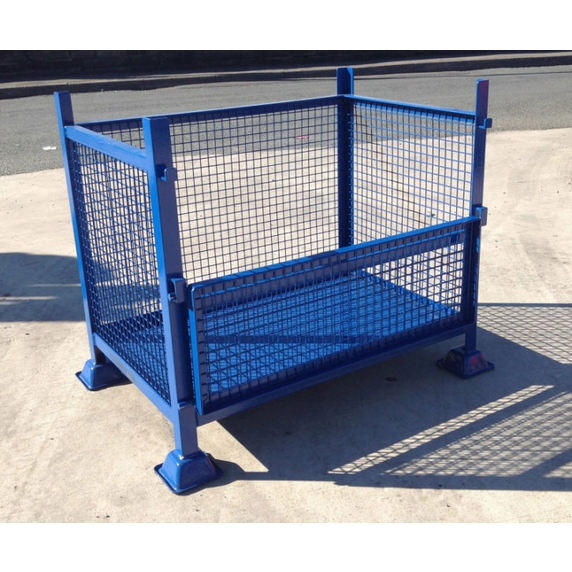 Drop Side Steel Mesh Stillage - 1000kg