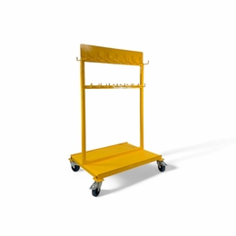 Mobile Sling Storage Rack with 16 Hooks - 1000kg