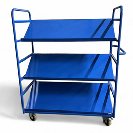 Angled Tote Picking Trolley for 6 or 9 Totes