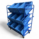 Angled Tote Picking Trolley for 6 or 9 Totes