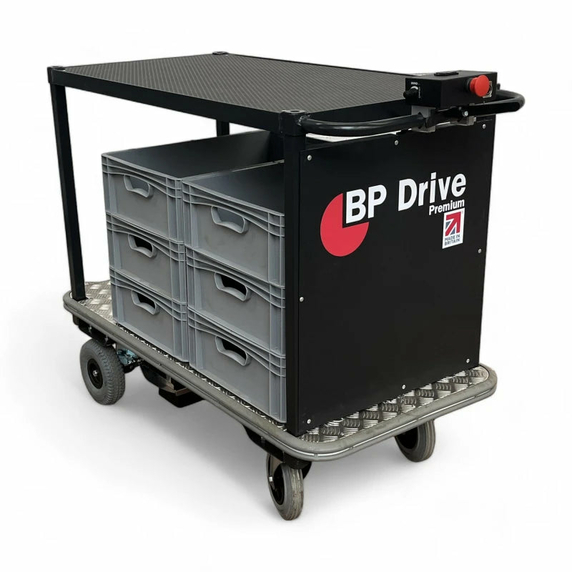 Premium Electric 2 Tier Platform Trolley - 500kg