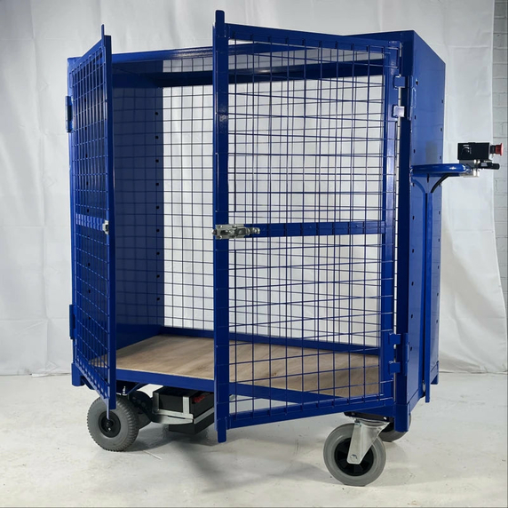 Electric Lockable Cage Trolley - 500kg