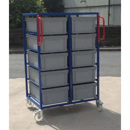 1375mm High Double Euro Container Trolley