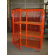 1220 x 700mm Lockable Cage Trolley with 3 Shelves - 500kg
