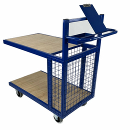 800 x 600mm Order Picking Trolley with Rear Mesh Section - 240kg