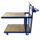 800 x 600mm Order Picking Trolley with Rear Mesh Section - 240kg