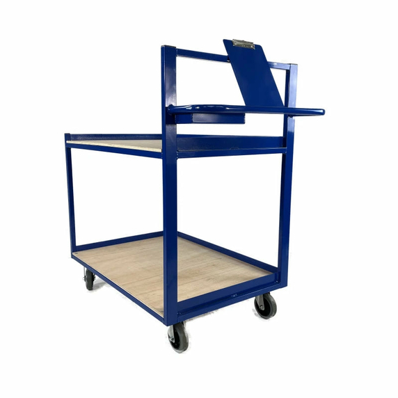 1000 x 700mm 2 Tier Order Picking Trolley - 240kg