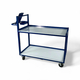 1000 x 700mm Order Picking Trolley with Plastic Shelves - 240kg