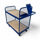 1000 x 600mm 2 Tier Order Picking Trolley with Mesh Sides - 200kg