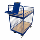 1000 x 600mm Order Picking Trolley with Mesh Sides & Lips - 200kg