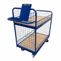 1000 x 600mm Order Picking Trolley with Mesh Sides & Lips - 200kg