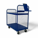 1000 x 600mm Order Picking Trolley with Steel Shelves - 200kg
