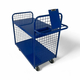 1000 x 600mm Order Picking Trolley with Steel Shelves - 200kg
