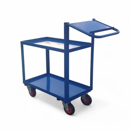 900 x 500mm Order Picking Trolley with Writing Shelf - 300kg