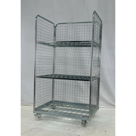 Tall 3 Sided Roll Cage Picking Trolley - 400kg