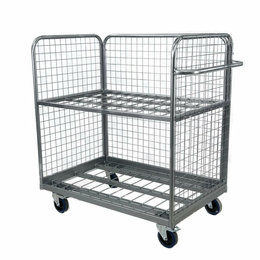 Compact 3 Sided Roll Cage Picking Trolley - 400kg