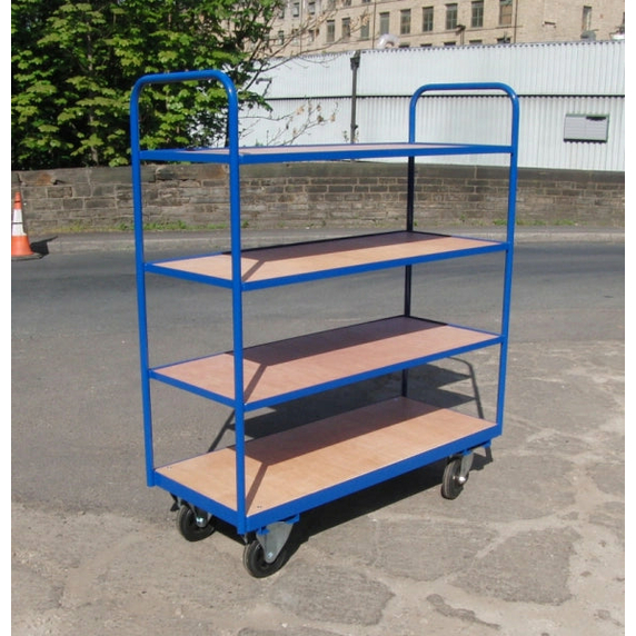 1220 x 500mm 4 Shelf Trolley - 250kg