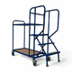 800 x 500mm Picking Trolley with 3 Steps & 2 Shelves - 250kg