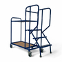 800 x 500mm Picking Trolley with 3 Steps & 2 Shelves - 250kg
