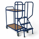 800 x 500mm Picking Trolley with 3 Steps & 2 Shelves - 250kg