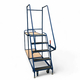 1220 x 600mm Heavy Duty Picking Trolley with 5 Steps & 2 Shelves - 400kg