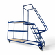 1220 x 600mm Heavy Duty Picking Trolley with 5 Steps & 3 Shelves - 400kg
