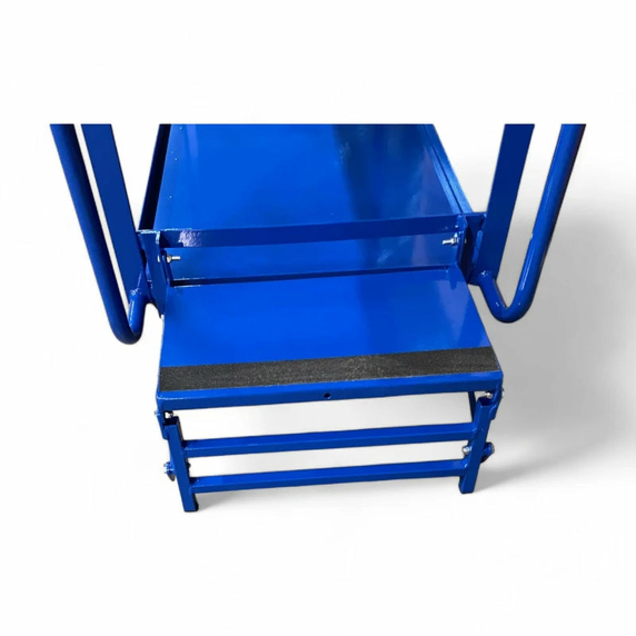 1000 x 600mm Order Picking Trolley with Fold Down Step - 300kg