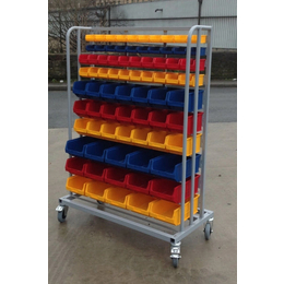 Small Parts Storage Trolley with 76 Bins