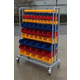 Small Parts Storage Trolley with 76 Bins