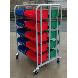 Double Sided Small Parts Picking Trolley with 20 Bins