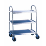 Large 3 Tier Stainless Steel Trolley - 100kg