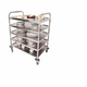 Medium 5 Tier Stainless Steel Trolley - 100kg