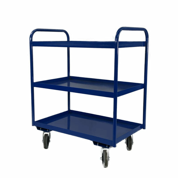 800 x 500mm 3 Tier Tray Trolley - 150kg