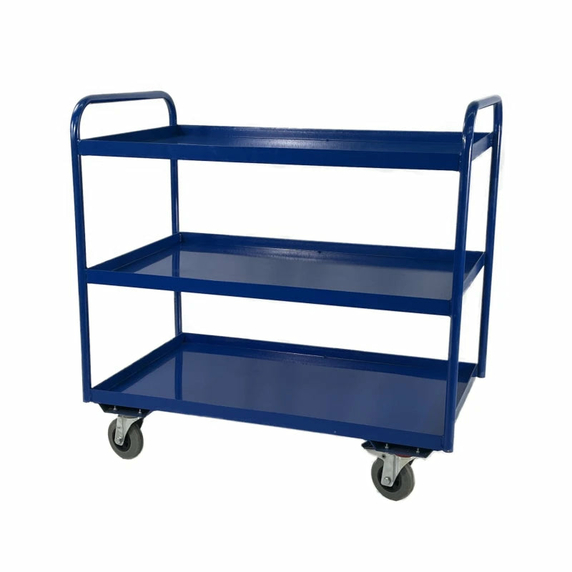 1000 x 610mm 3 Tier Tray Trolley - 150kg