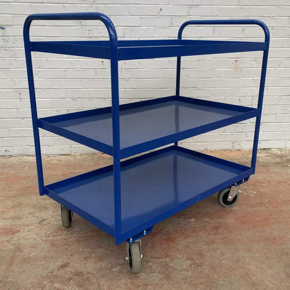 1000 x 610mm 3 Tier Tray Trolley - 150kg