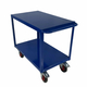 1000 x 600mm 2 Tier Shelf Trolley with Steel Shelves - 500kg