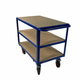 1000 x 600mm 3 Tier Shelf Trolley - 500kg