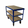 1000 x 600mm 3 Tier Shelf Trolley - 500kg