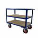 1000 x 600mm 3 Tier Shelf Trolley - 500kg