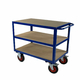 1000 x 600mm 3 Tier Shelf Trolley - 500kg