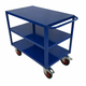 1000 x 600mm 3 Tier Shelf Trolley with Steel Shelves - 500kg