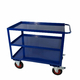 1000 x 600mm 3 Tier Shelf Trolley with Lipped Steel Shelves - 500kg